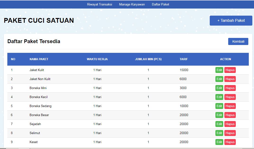Sourcecode Aplikasi Laundry Berbasis Web Free download