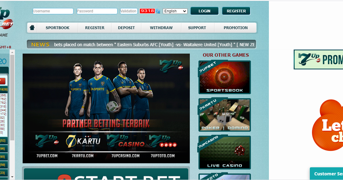 Link alternatif 7upbet Agen Bola Terpercaya