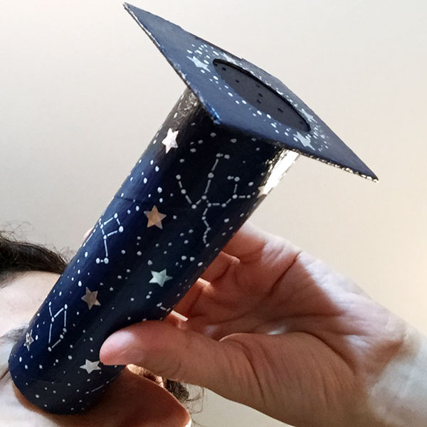 Tickled by the Creative Bug Constellations Telescope Learning about