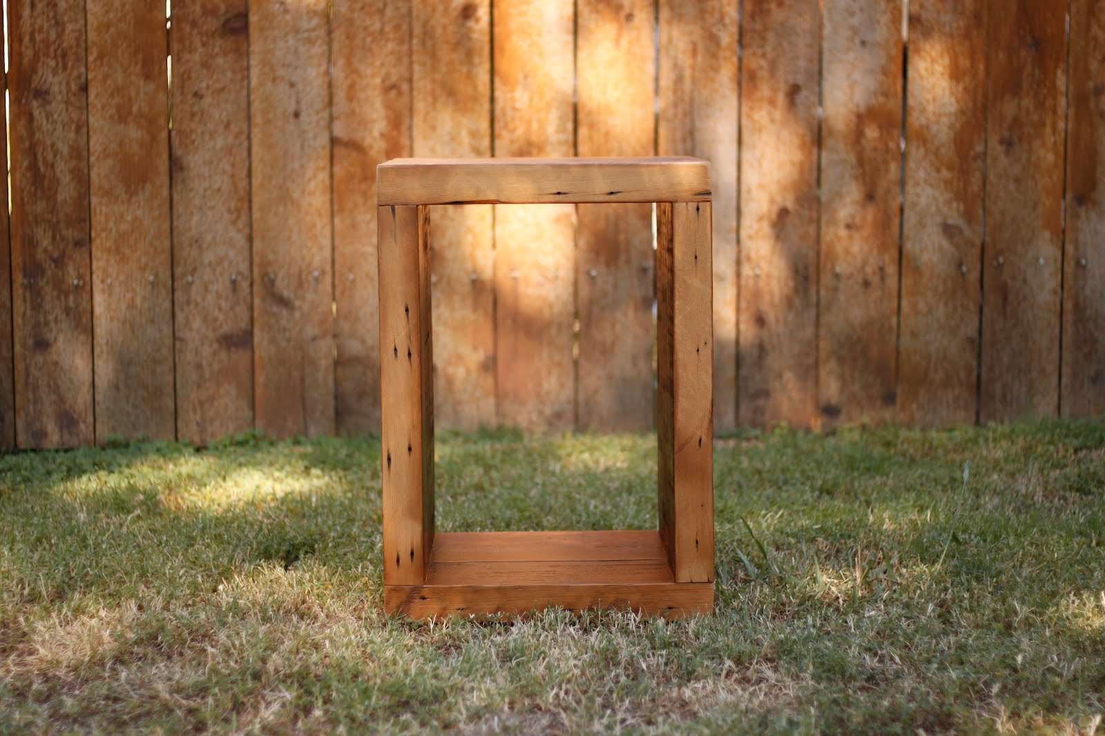 Arbor Exchange Reclaimed Wood Furniture Cube End Tables