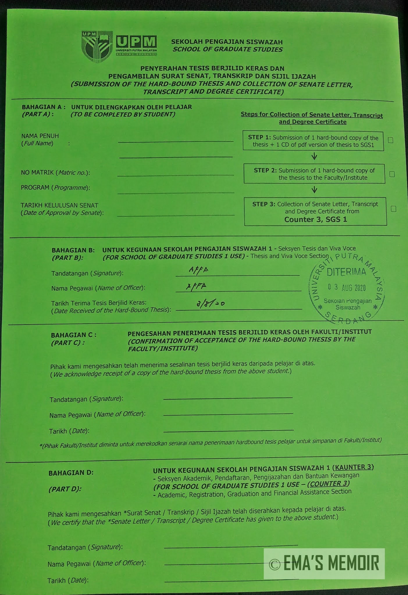 B5 format thesis upm picture