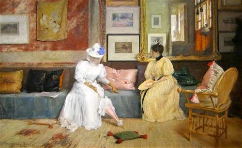 https://commons.wikimedia.org/wiki/File:A_Friendly_Call_by_William_Merritt_Chase_(4990403136).jpg