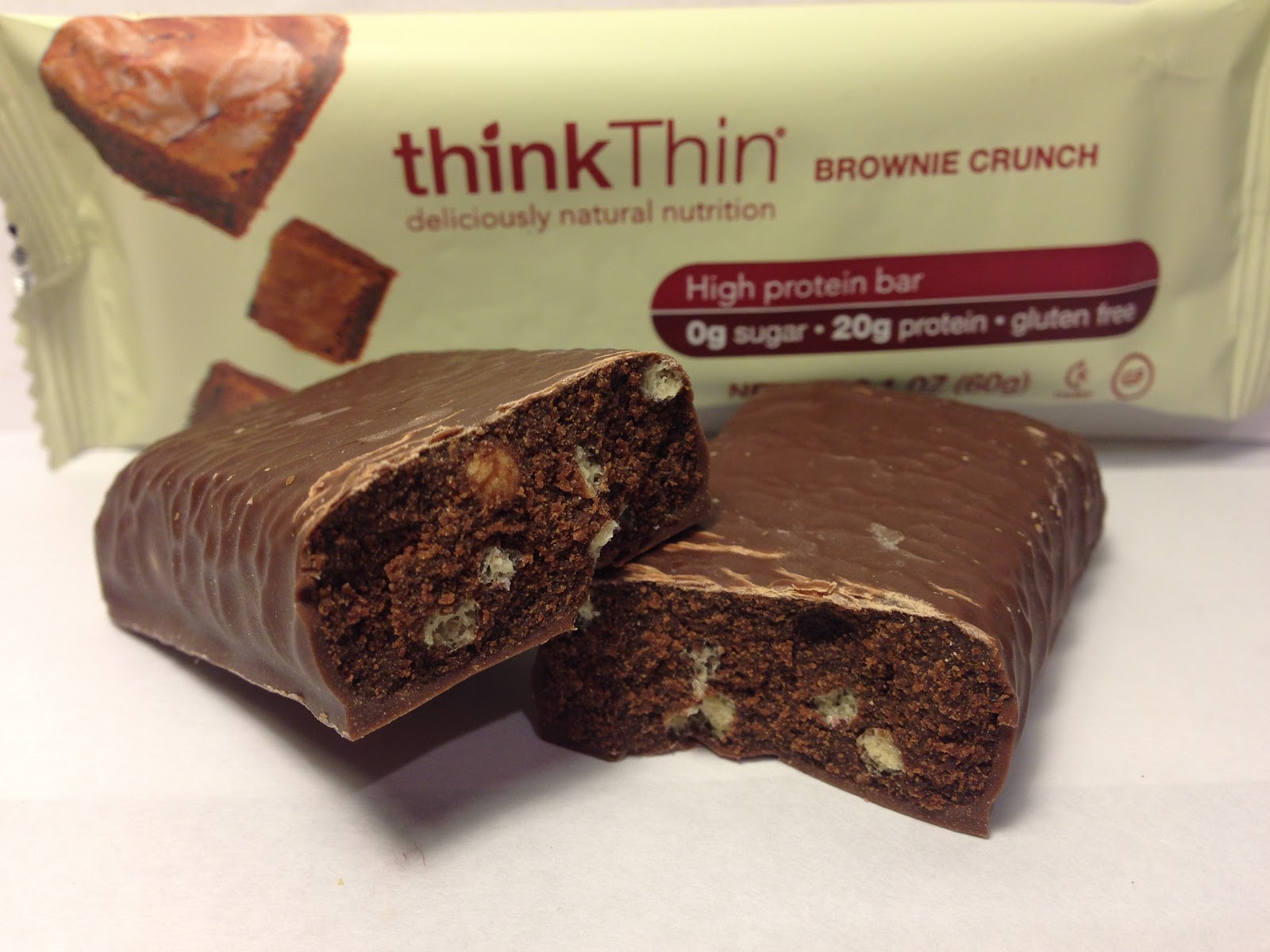 Crazy Food Dude Review thinkThin Brownie Crunch High Protein Bar