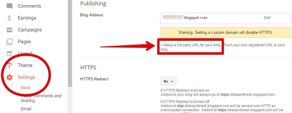 pengaturan dan setting domain blogspot pengaturan dan setting domain blogspot