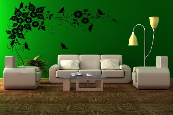 Lastest Home Designs: Wall Paint Design For Drawing room