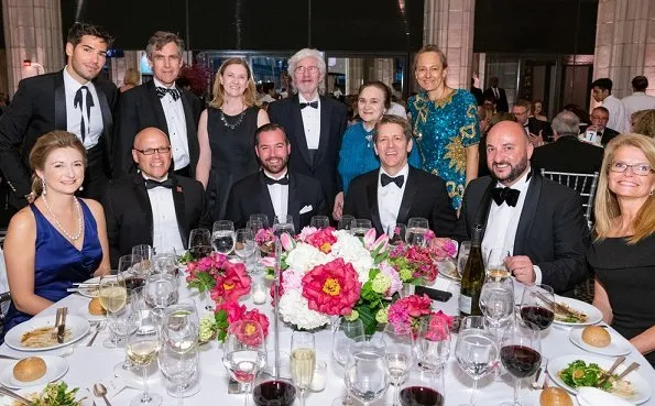 Prince Guillaume and Crown Princess Stephanie of Luxembourg attended the 2018 Luxembourg-American Business Award Dinner in New York