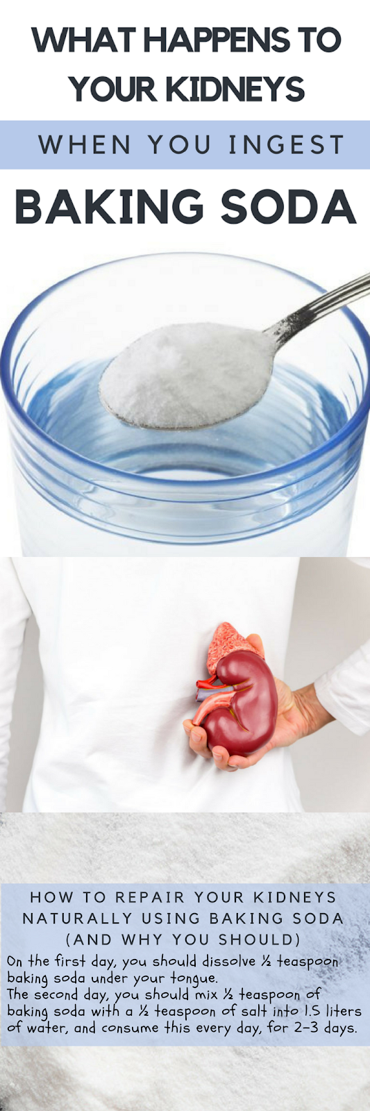 WHAT HAPPENS TO YOUR KIDNEYS WHEN YOU INGEST BAKING SODA WARM UP