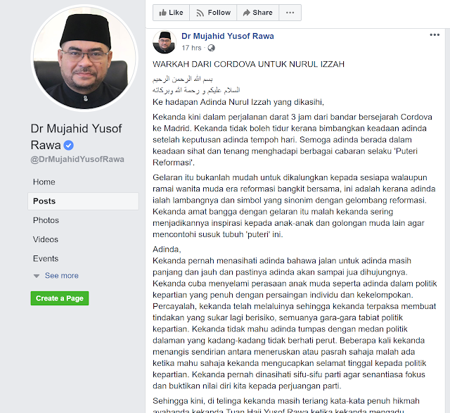 Kanda Dinda - Surat Mujahid Yusof Rawa Untuk Nurul Izzah