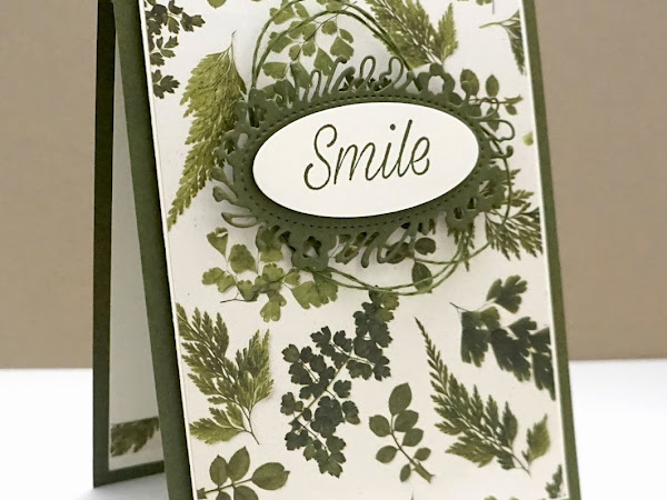 Smile - with Pressed Petals Designer Series Paper