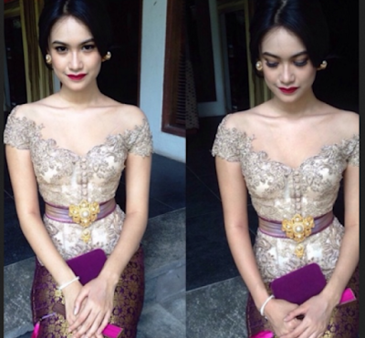 Model Kebaya Modern Lengan Pendek Sabrina Model Kebaya Modern Lengan Pendek Sabrina