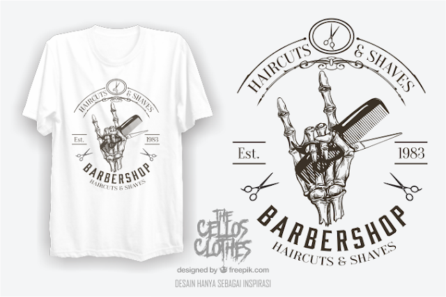 sablon kaos barbershop barber shops