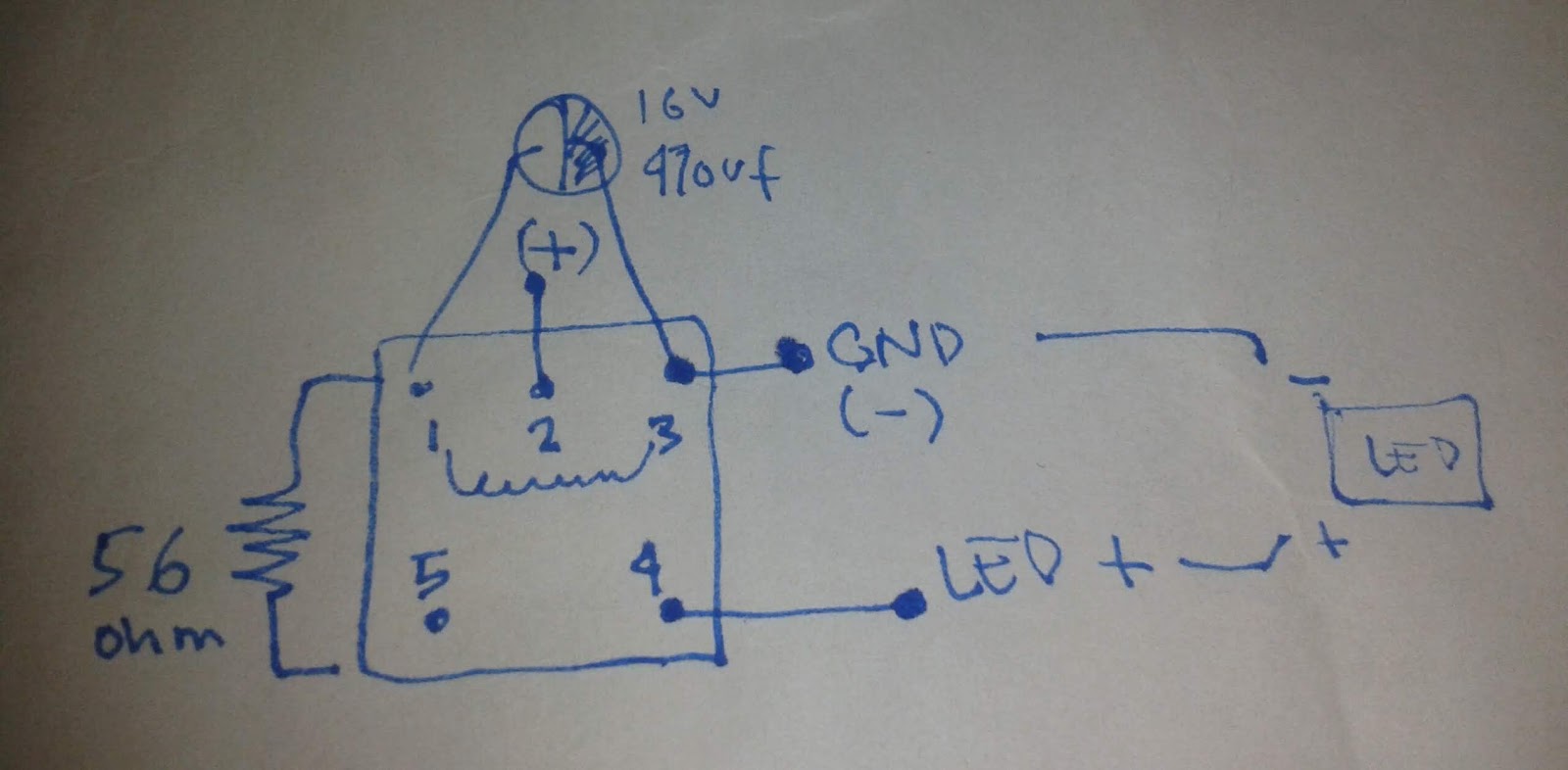 Membuat Flasher Sederhana Untuk Led Dari Bahan Bekas Samsull