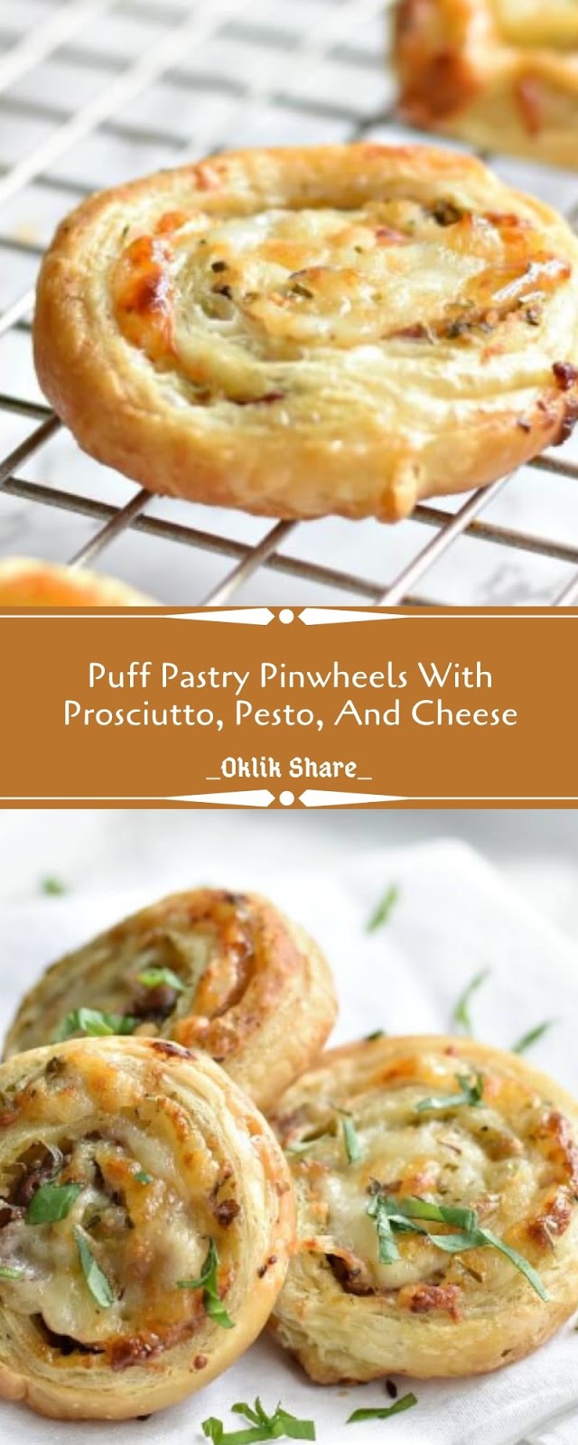 Puff Pastry Pinwheels With Prosciutto, Pesto, And Cheese