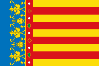 Flag of Valencia, Spain