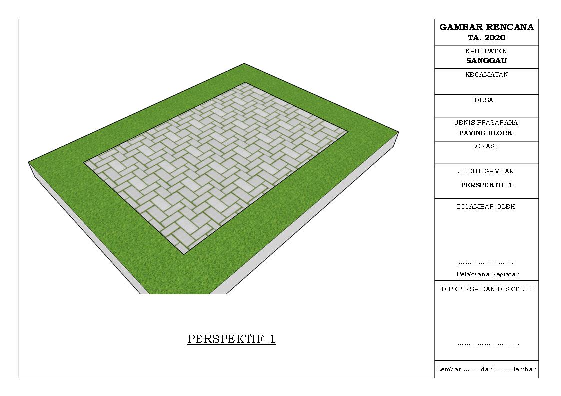 Infrastruktur Perdesaan Desain Dan Rab Pemasangan Paving Block