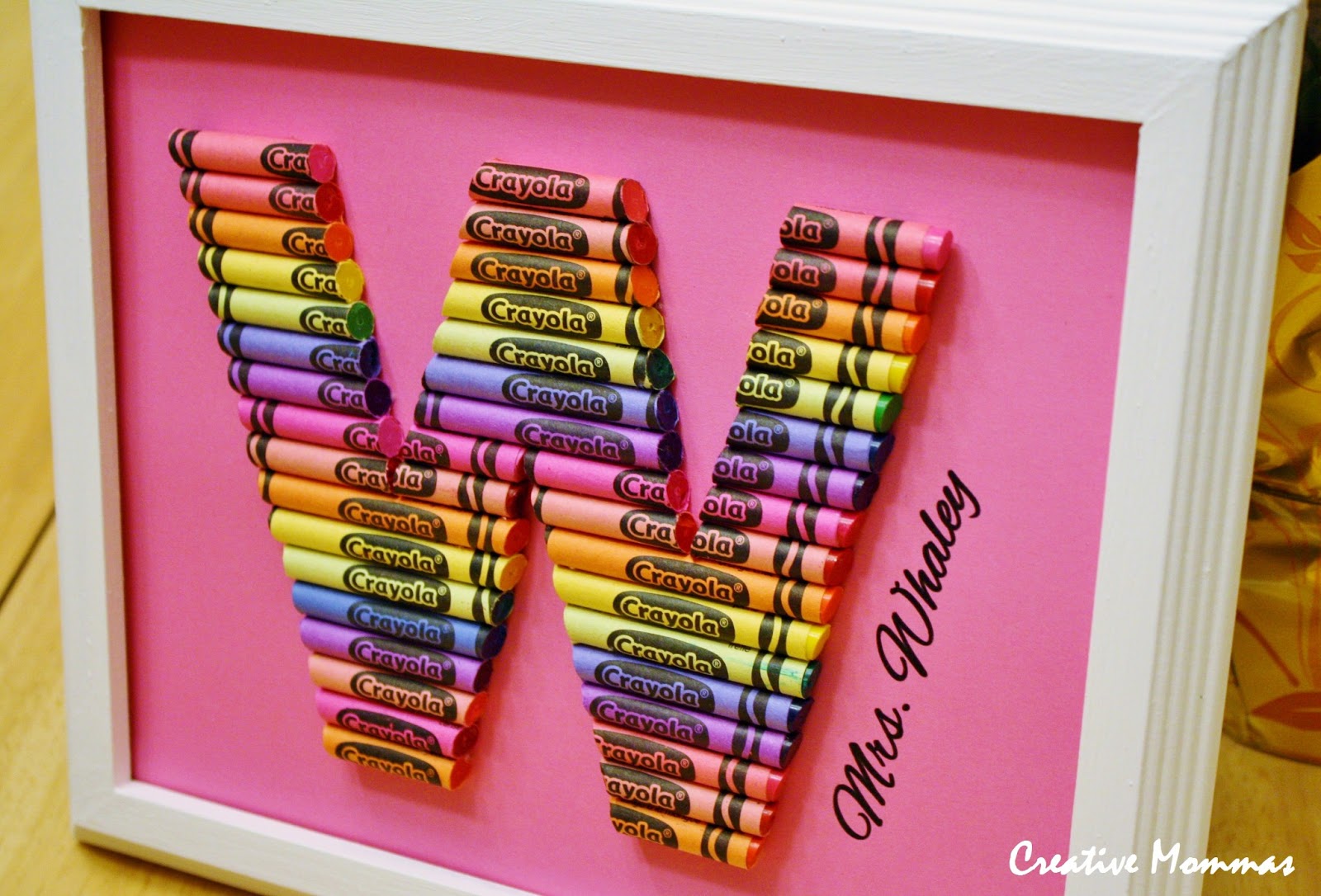 Creative Mommas Crayon Monogram