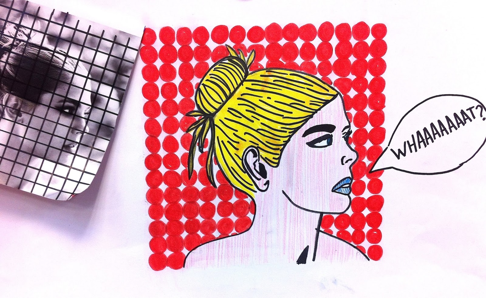 Arts Plastiques Institut de La Tour POP ART une image à la façon de