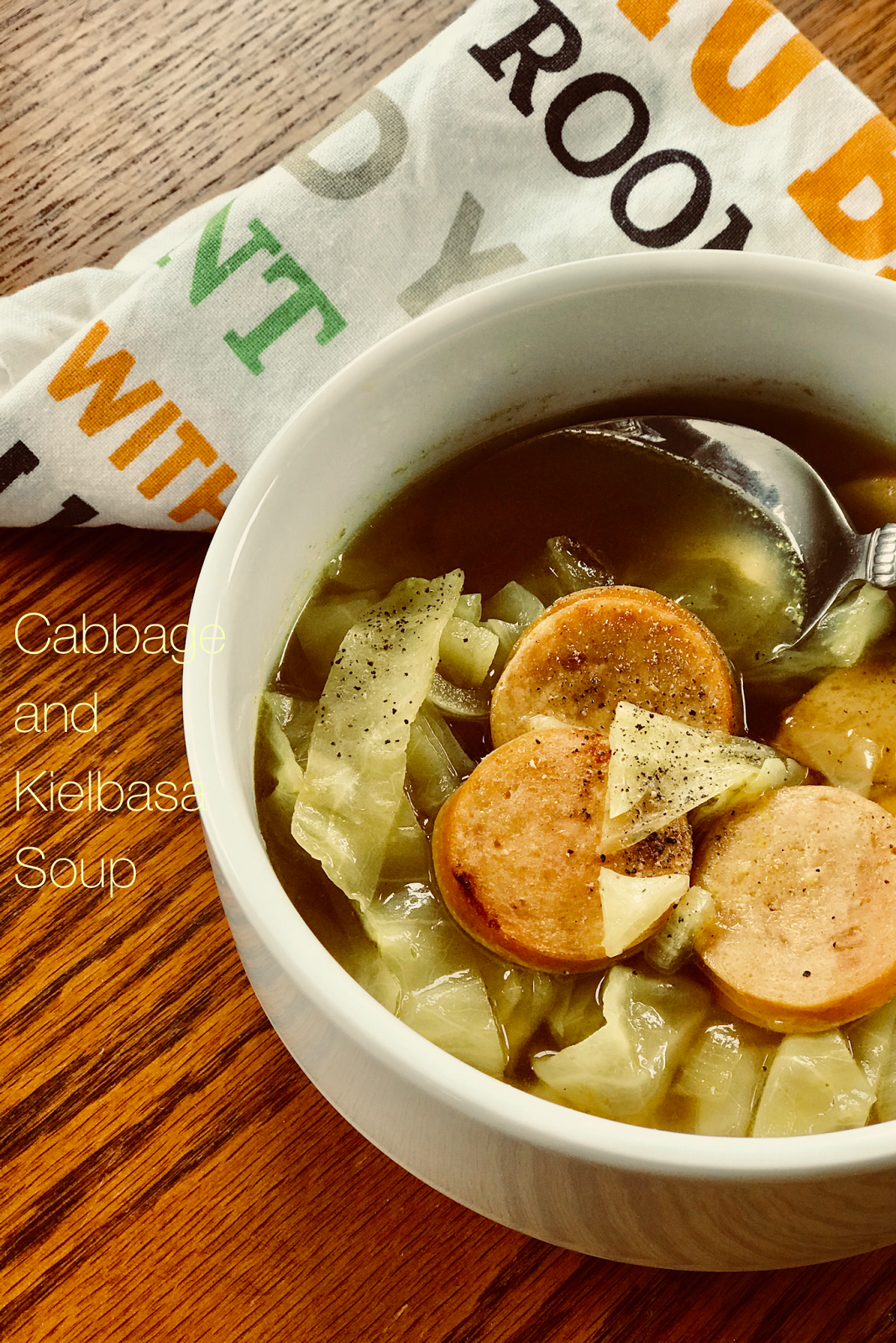 Cabbage and Kielbasa Soup SundaySupper Our Good Life