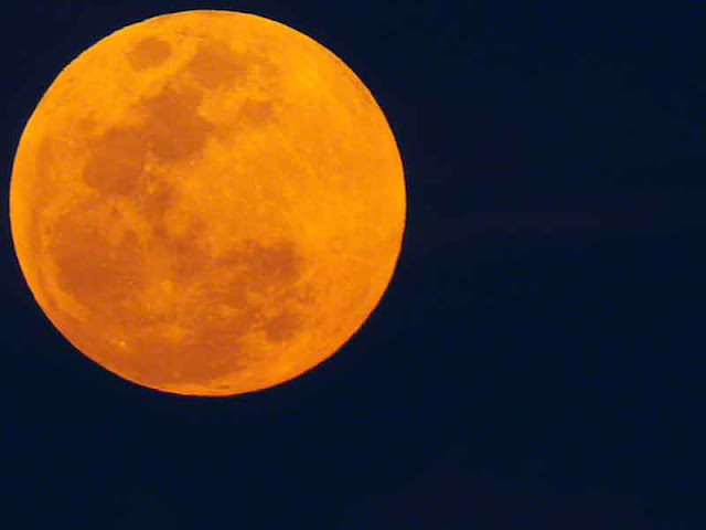 Full Moon above Okinawa Japan