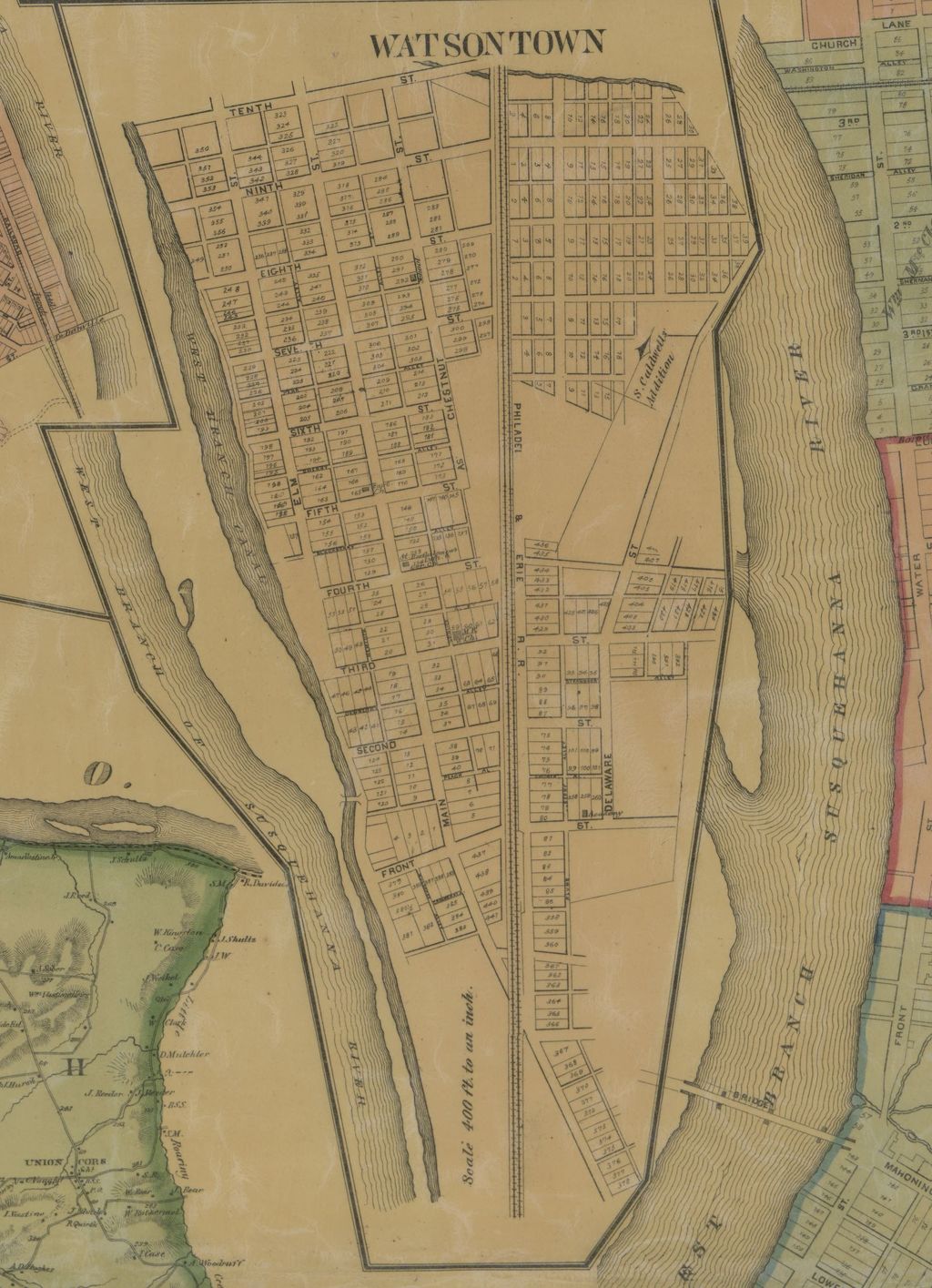 Valley Girl Views Watsontown As Shown On Assorted County Maps