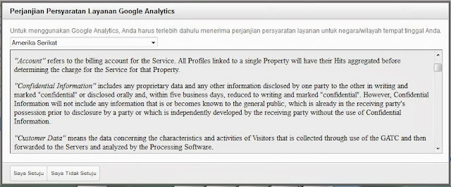 Cara memasang google analytic