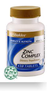 low sperm count Shaklee zinc complex