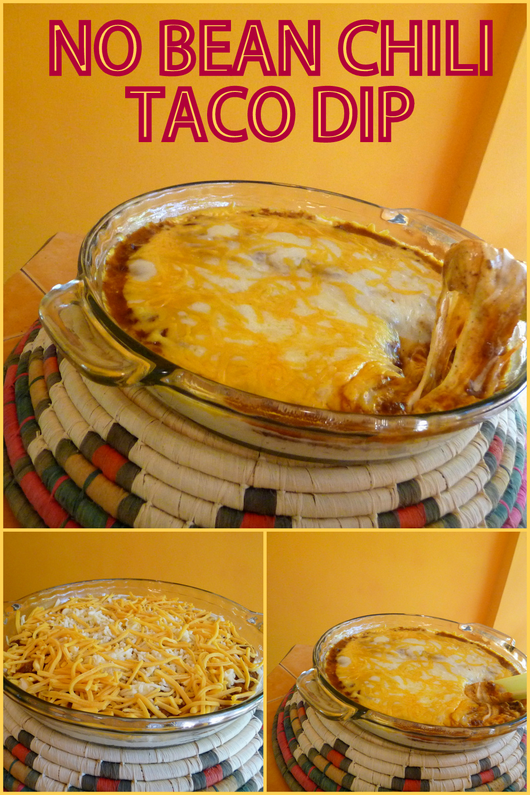 NO BEAN CHILI TACO DIP