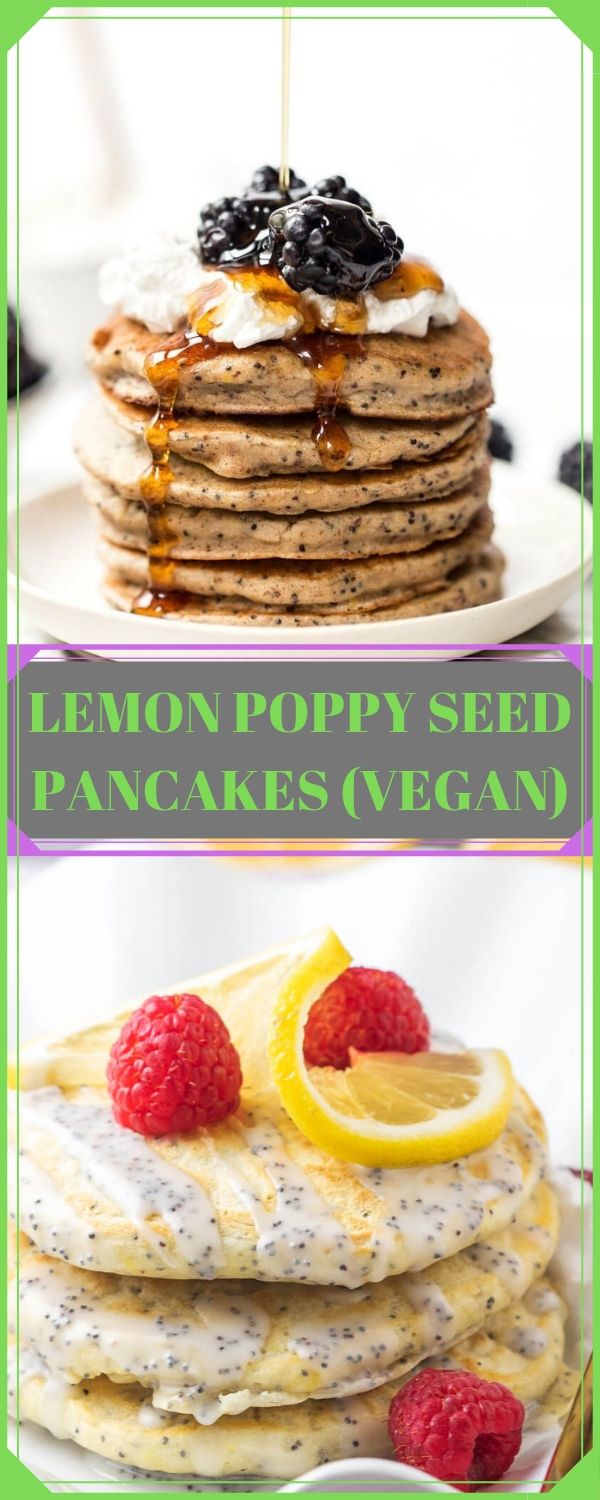 LEMON POPPY SEED PANCAKES (VEGAN) CaraSmith