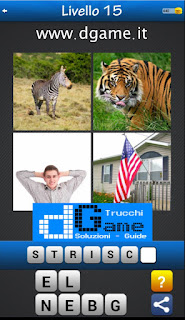 Trova la Parola - Foto Quiz con 4 Immagini e 1 Parola pacchetto 1 soluzione livello 15