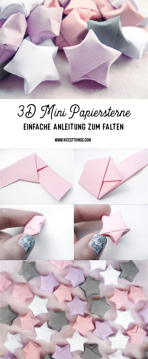 Diy 3d Papiersterne Falten Anleitung Fur Origami Sterne Nicest Things