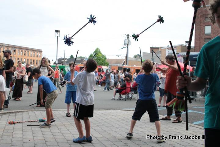 Twirling Sticks at Play