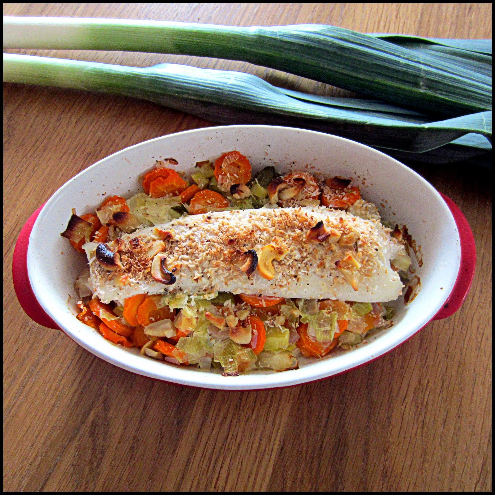 Hors table de Pauline: Cassolette de poisson et sa chapelure de noix de