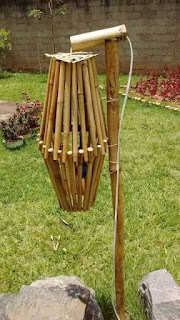 membuat lampion dari bambu