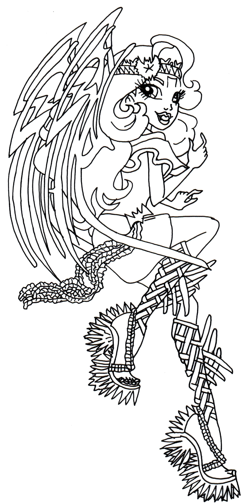 Download Free Printable Monster High Coloring Pages: October 2015
