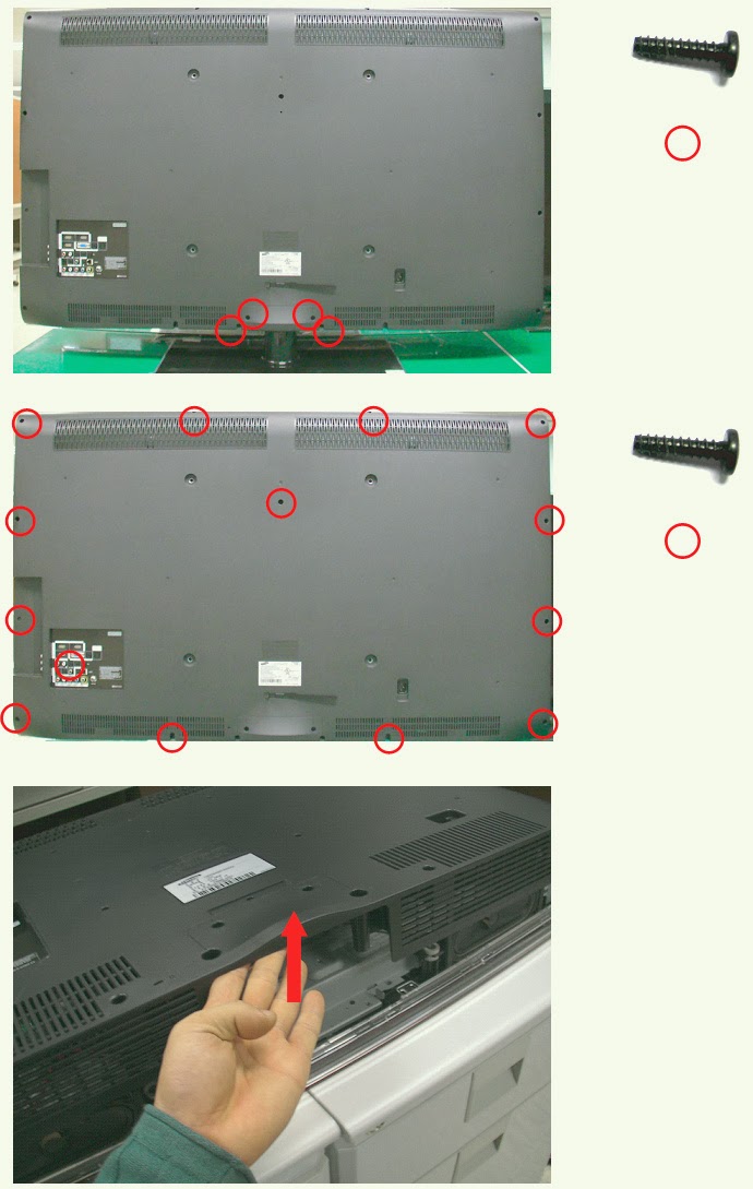 Master Electronics Repair ! SAMSUNG LN40B550K1H LN52B550K1H HOW TO