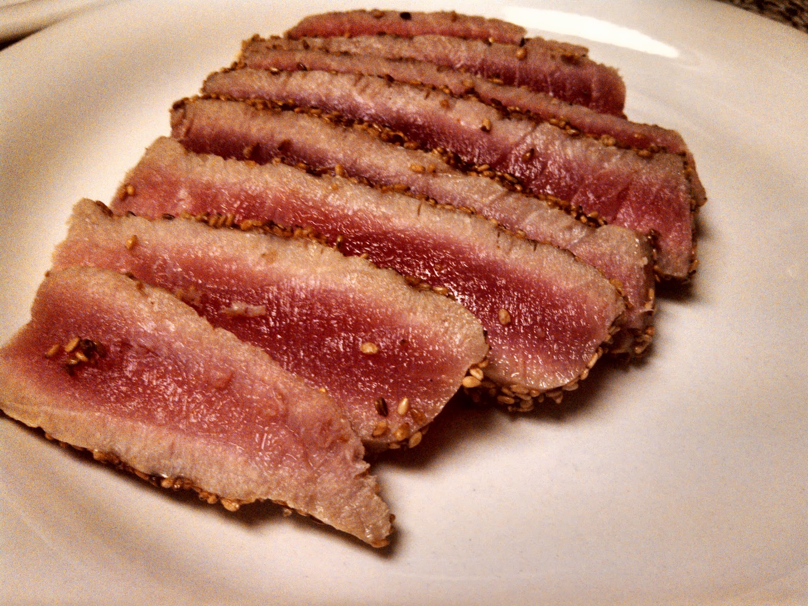 All Things Eaten Sesame Seed Encrusted Grilled Tuna