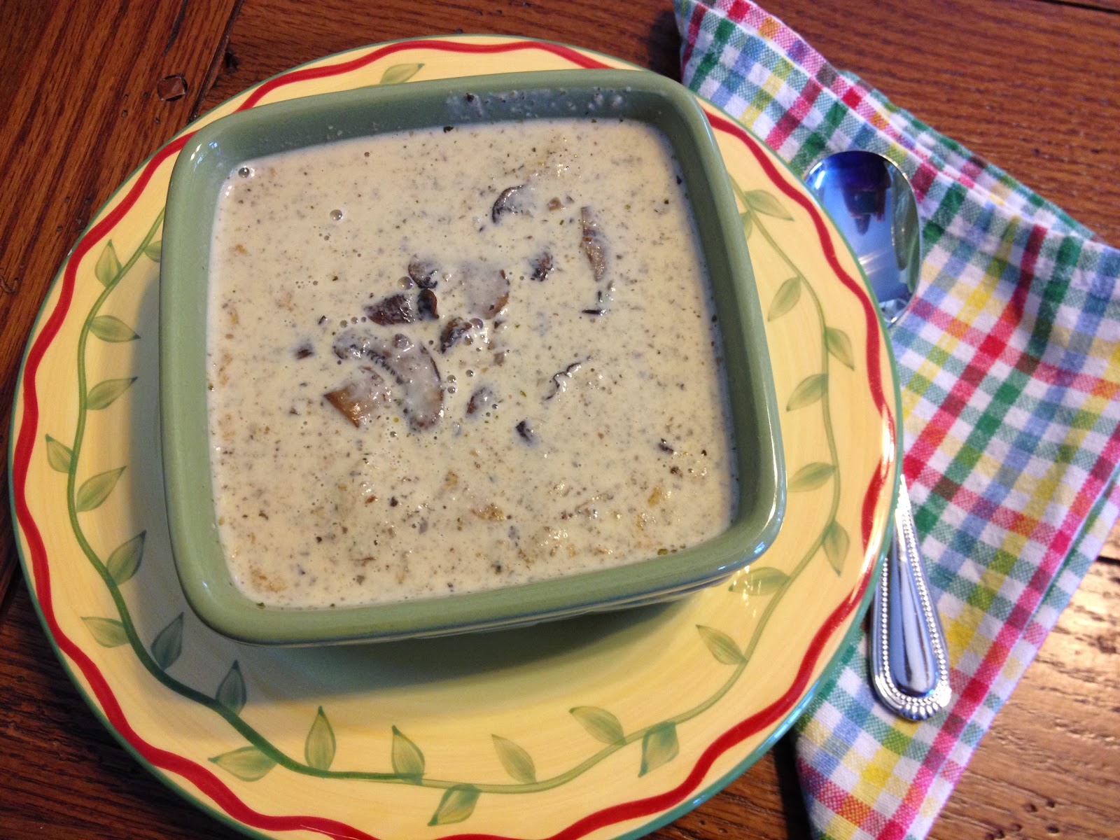 Roasted Creamy Portobello Mushroom Soup ~ The Bee Skep