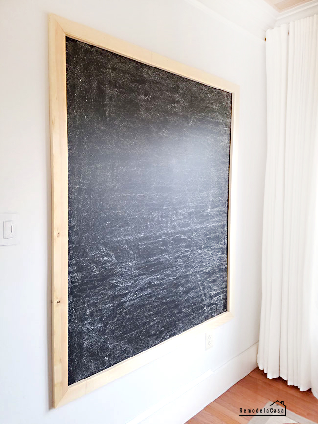 Easy to Make BIG Chalkboard Remodelando la Casa