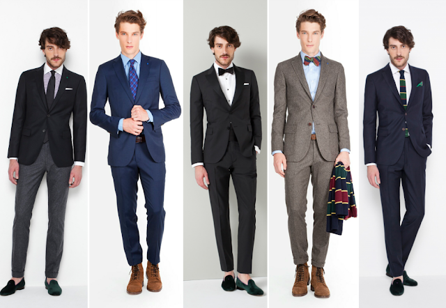 Propuestas de hombre para las fiestas navideñas. Trajes de Purificación García.