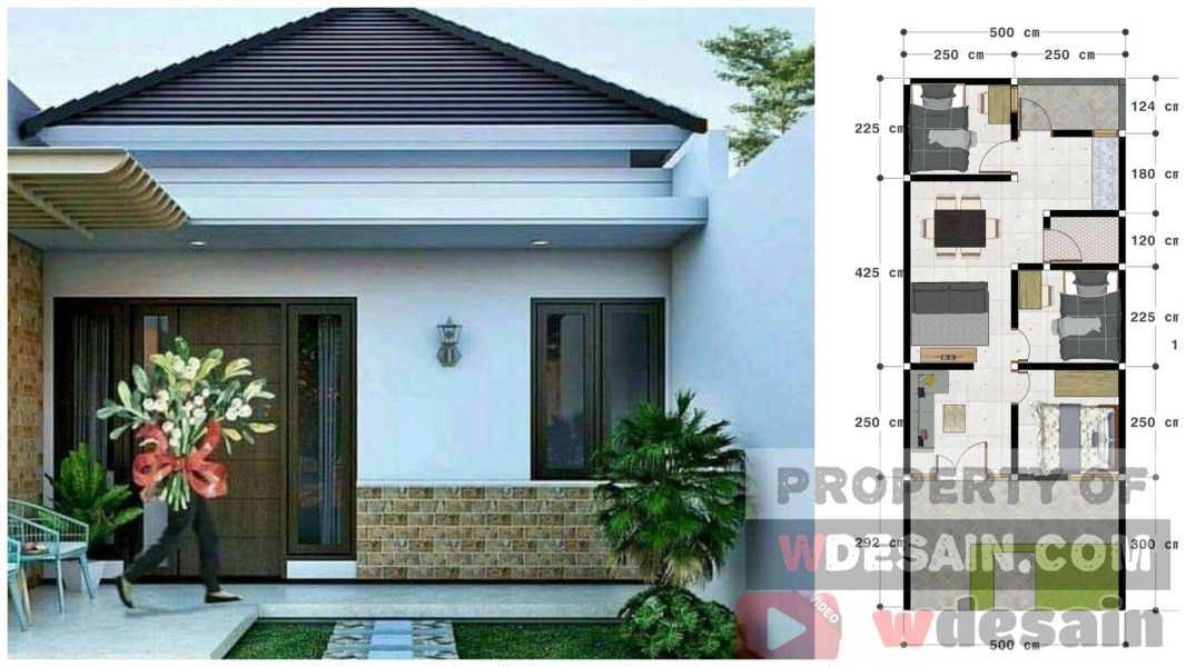 Desain rumah 5x12 3 kamar tidur 1 lantai DESAIN RUMAH MINIMALIS