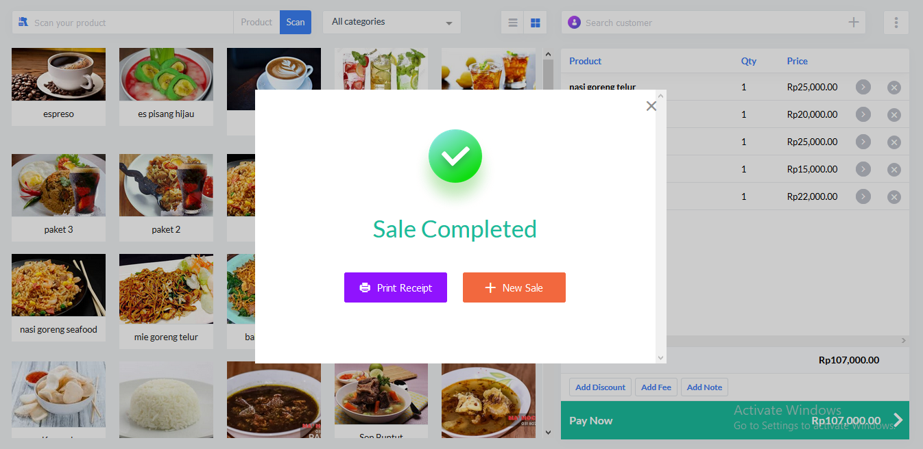 POS Kasir restoran cafe rumah makan online