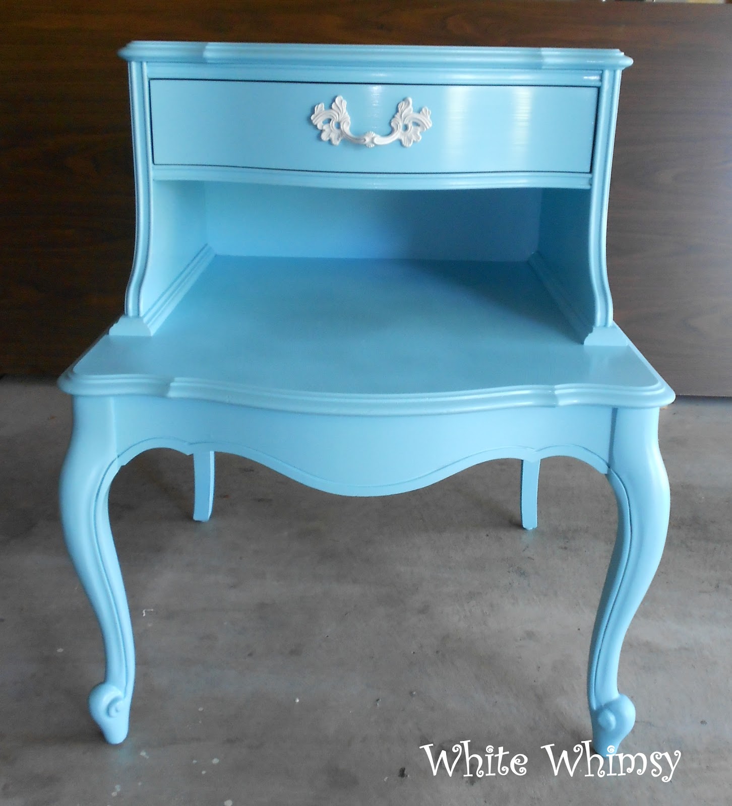 White Whimsy Quick Furniture Makeover With Spray Paint