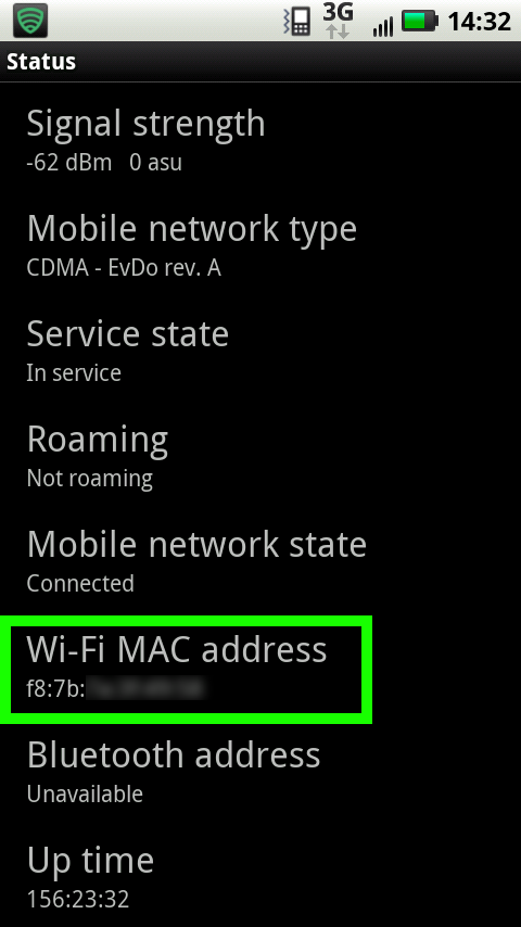 what is my wireless mac address