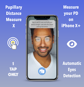 use your iPhone X or newer to measure PD with one tap only