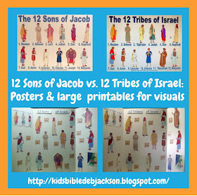 http://www.biblefunforkids.com/2012/08/the-12-sons-of-jacob-vs-12-tribes-of.html