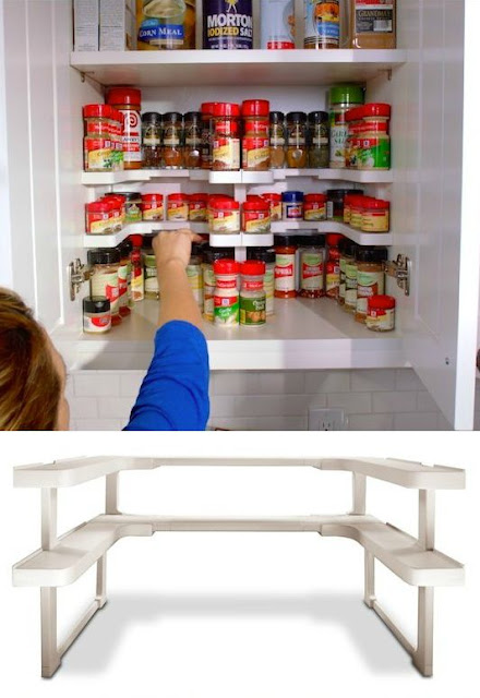 Spicy Shelf for organizing spices :: OrganizingMadeFun.com