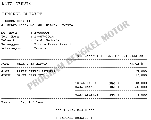Program visual basic bengkel Program visual basic bengkel