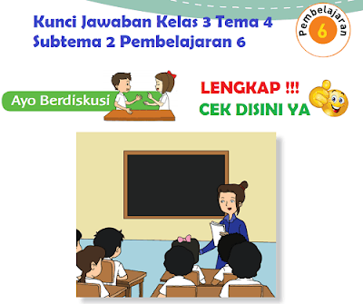 Kunci Jawaban Kelas 3 Tema 4 Subtema 2 Pembelajaran 6 www.simplenews.me