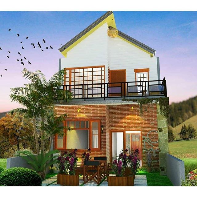 Model Rumah Tingkat 2 Minimalis Mungil Type 36 Desain Sederhana Desainer Interior Indonesia