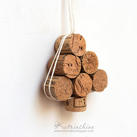 Diy christmas tree mini-ornaments using leftover wine corks Katrinshine: DIY Christmas tree ornament from wine corks